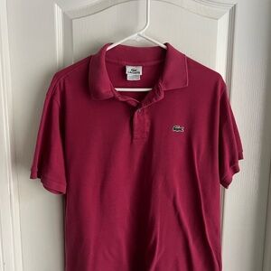 Lacoste Men's Polo Shirt - Deep Red